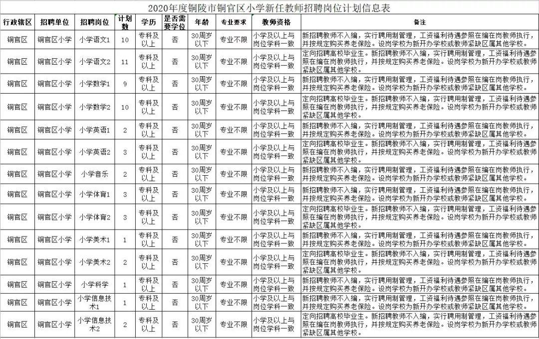 铜陵县初中最新招聘信息详解